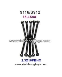 XinleHong Toys 9116 S912 Parts Round Headed Screw 15-LS08 (2.3X16PBHO)-10PCS