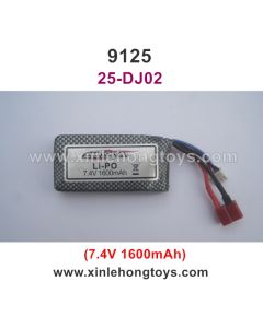 XinleHong 9125 Battery 7.4V 1600mAh 25-DJ02