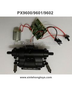 PXtoys 9600 9601 9602 Parts Rear Gearbox Assembly+ReceiVing Plate+Motor