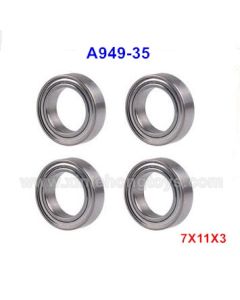 Wltoys 144001 Car Parts Bearing Gear A949-35