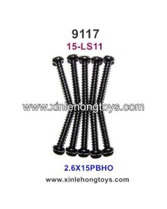 XinleHong Toys 9117 Parts Round Headed Screw 15-LS11 (2.6X15PBHO) -10PCS