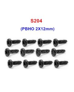 HBX 16889/16889A Pro Parts Screws S204, PBHO2X12mm