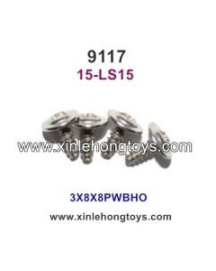 XinleHong Toys 9117 Parts Round Headed Screw 15-LS15 (3X8X8PWBHO)