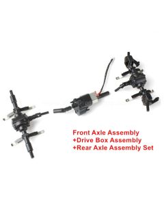JJRC Q61 D827 Parts Front Axle Assembly+Drive Box Assembly+Rear Axle Assembly Set