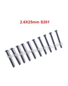 HBX 901 902 903 905 Parts Round Head Self Tapping Screw 2.6X25mm S201