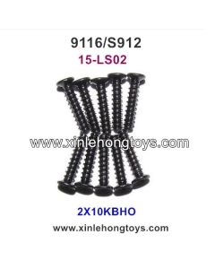 XinleHong Toys 9116 S912 RC Truck Parts Countersunk Head Screws 15-LS02 (2X10KBHO) -10PCS