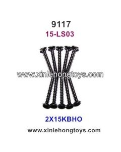 XinleHong Toys 9117 Parts Countersunk Head Screws 15-LS03 (2X15KBHO)