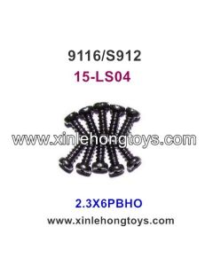 XinleHong Toys 9116 S912 Parts Round Headed Screw 15-LS04 (2.3X6PBHO)-10PCS