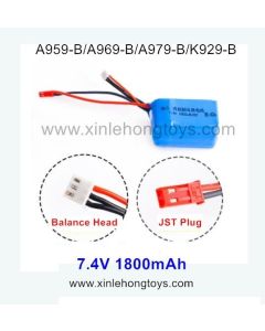 WLtoys K929-B Upgrade Battery 7.4V 1800mAh (JST Plug）