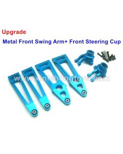 XinleHong 9125 Upgrade Kit-Metal Swing Arm+Steering Cup Assembly-Front Blue Color