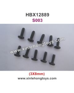 HBX 12889 Thruster Parts Round Head Self Tapping Screw S003 3X8