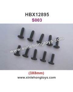 HBX 12895 Transit  Parts Round Head Self Tapping Screw S003 3X8