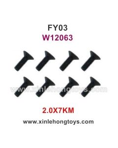 Feiyue FY03 Eagle-3 Parts 2.0X7KM Hexagonal Flat Head Screws W12063