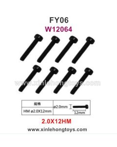 Feiyue FY06 Parts 2.0X12HM Hexagonal Cup Head Screws W12064