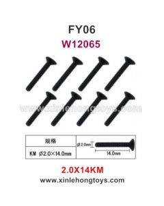 Feiyue FY06 Parts 2.0X14KM Hexagonal Flat Head Screws W12065