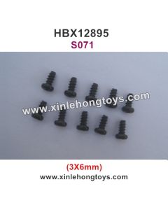 HBX 12895 Transit Parts Round Head Self  Tapping Screw 3X6mm S071