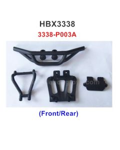 HBX 3338 Parts Front/Rear Bumper Assembly 3338-P003A