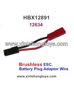 HaiBoXing HBX 12891 Dune Thunder Parts Brushless ESC, Battery Plug Adaptor Wire 12634