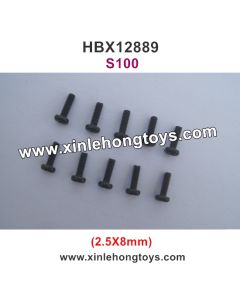 HBX 12889 Thruster Parts Round Head Screw 2.5X8mm S100