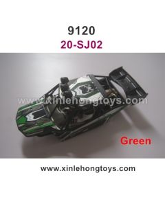 XinleHong Toys 9120 Parts Car Shell Green 20-js02