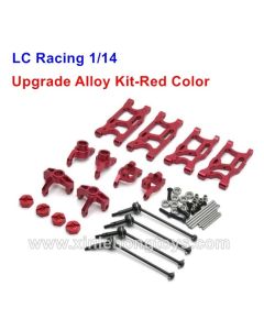 LC Racing 1/14 Upgrade Kit Parts-Red Color