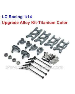 LC Racing Upgrade Parts-Alloy Kit-Titanium Color For 1/14 RC Car