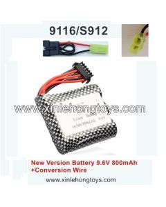 New Version Battery 9.6V 800MAH & Conversion Wire