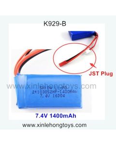 WLtoys K929-B parts Battery 7.4V 1400mAh (JST Plug)