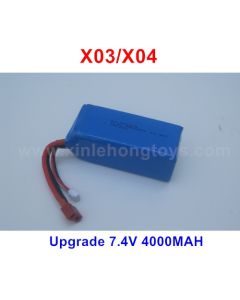 XLF X04 X03 X-04 X-03 Upgrade battery 4000mah