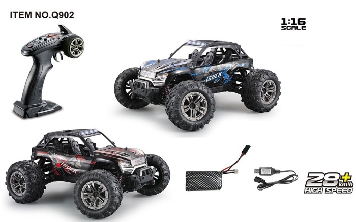 XinleHong Toys Q902 1:16 2.4G 4WD Brushless RC Truck.