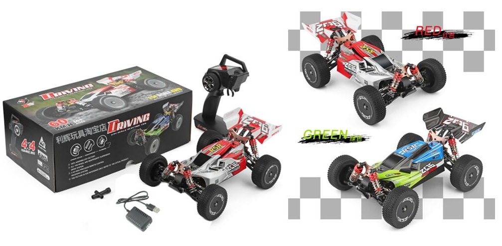 Wltoys 144001 1/14 2.4G 4WD High Speed RC Car.