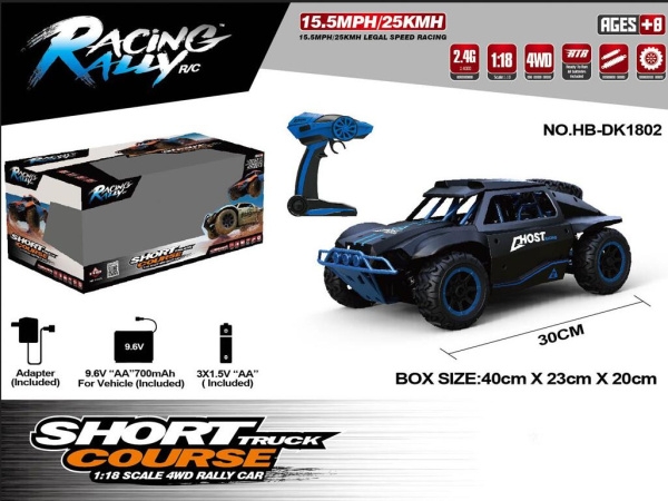 HB TOYS HB-P1802 1:18 2.4G 4WD Rally Car.