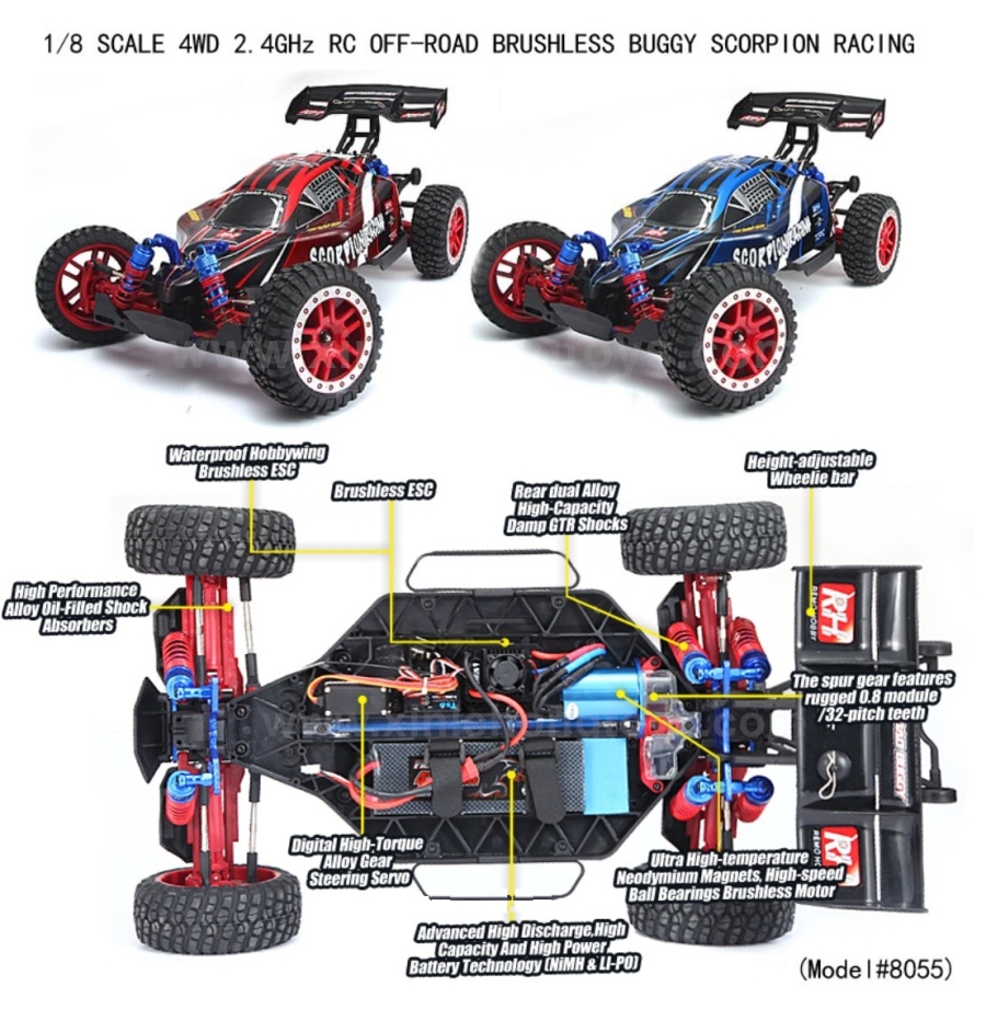 REMO HOBBY 8055 Scorpion Racing